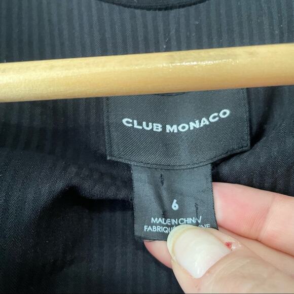 Club Monaco black one button blazer casual jacket size 6 - Picture 7 of 11